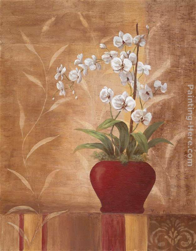 Orchid Obsession II painting - Vivian Flasch Orchid Obsession II art painting